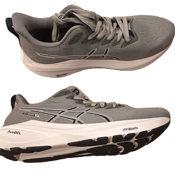 Asics Men’s Light Gray Athletic Tennis Shoes Size 10 New with Box - Picture 5 of 8